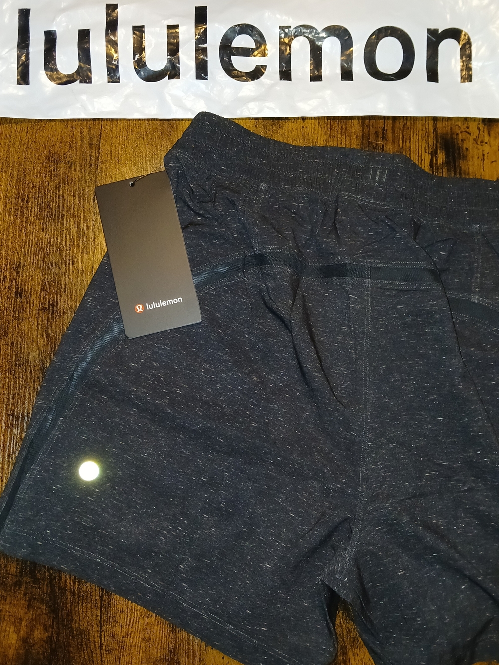 lululemon athletica Navy Speckle Running Shorts